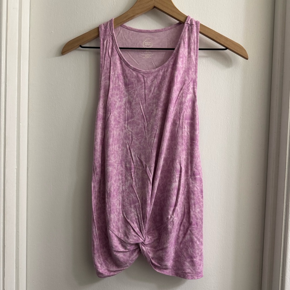 Wonder Nation Lavender Twist Knot Tank Top